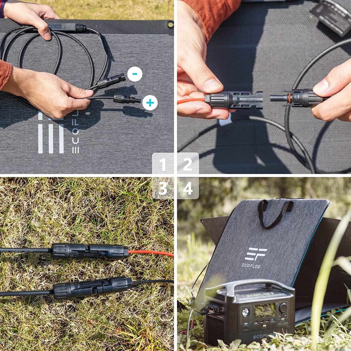 60W Foldable Portable Solar Panel with Adjustable Kickstand, Waterproof IP67 Rating for Outdoor Camping, RV, and Off-Grid Systems
